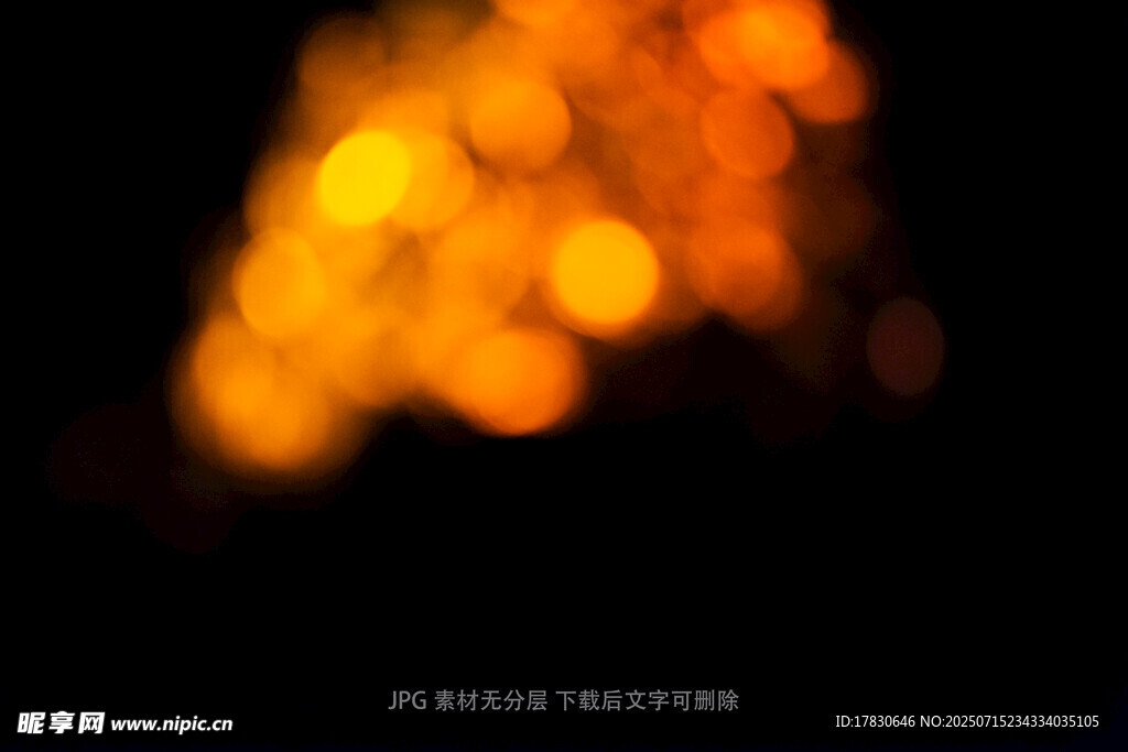 梦幻光斑夜景