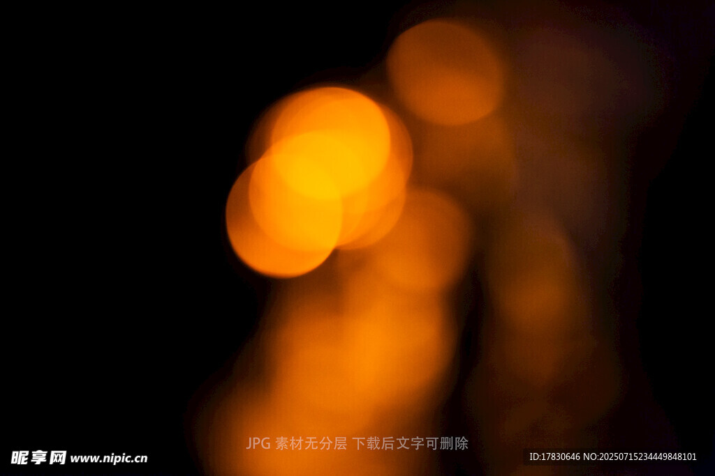 模糊暖光夜景