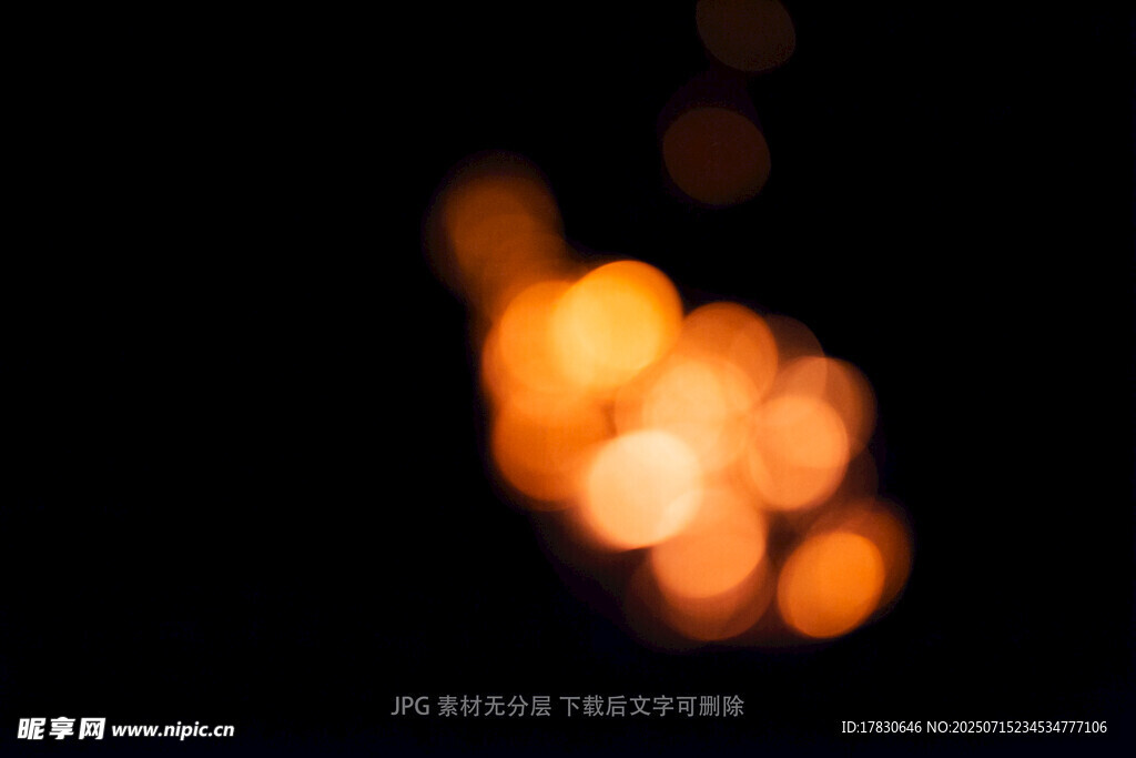 梦幻光斑夜景