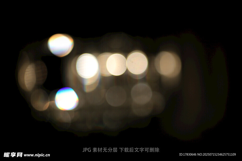 梦幻光斑夜景