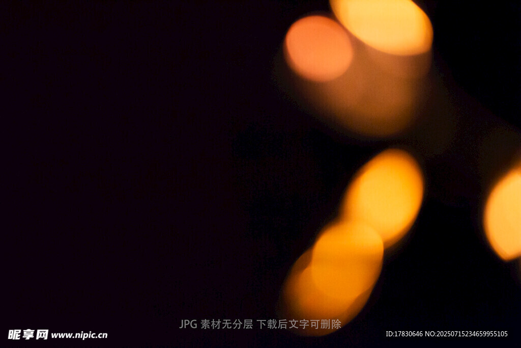 梦幻光斑夜景
