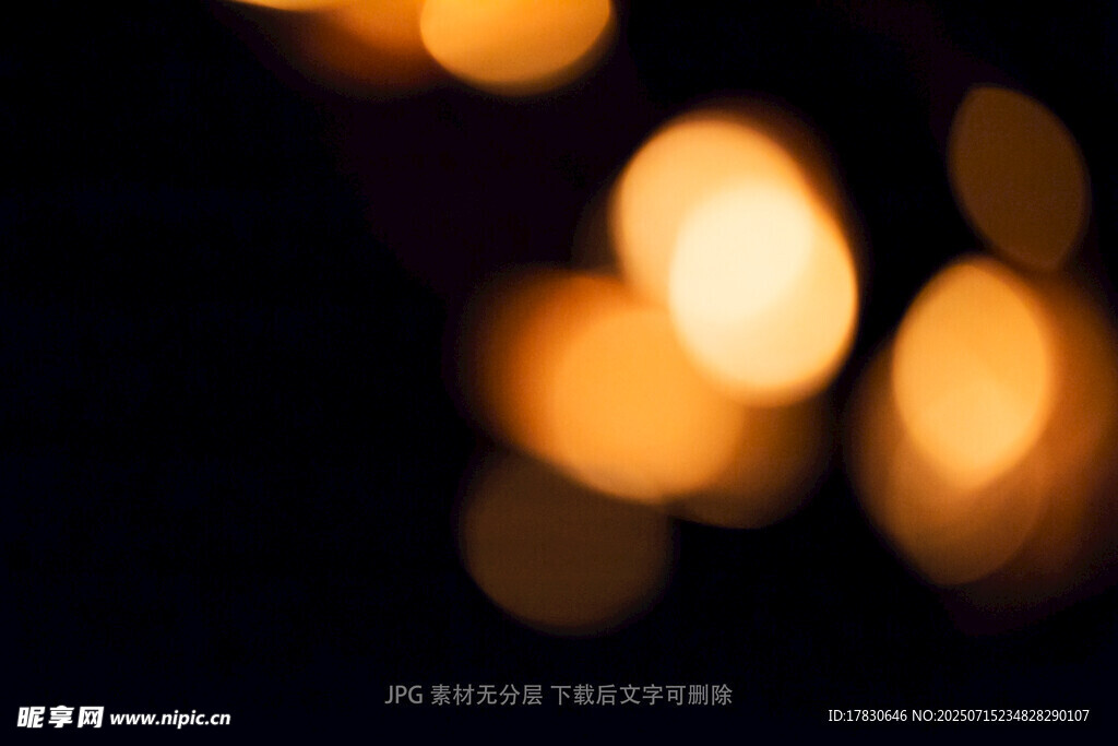 梦幻光斑夜景
