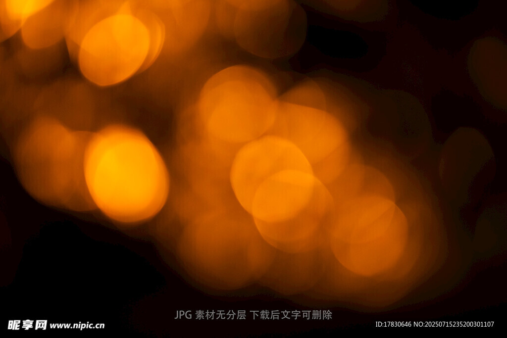 梦幻光斑夜景