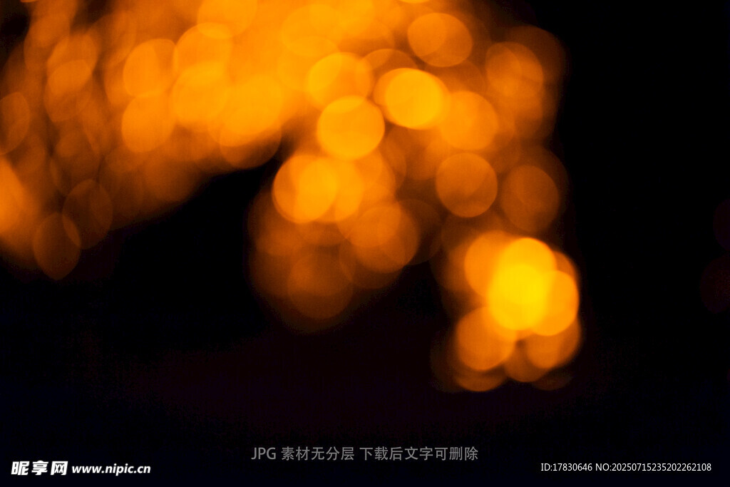 梦幻光斑夜景