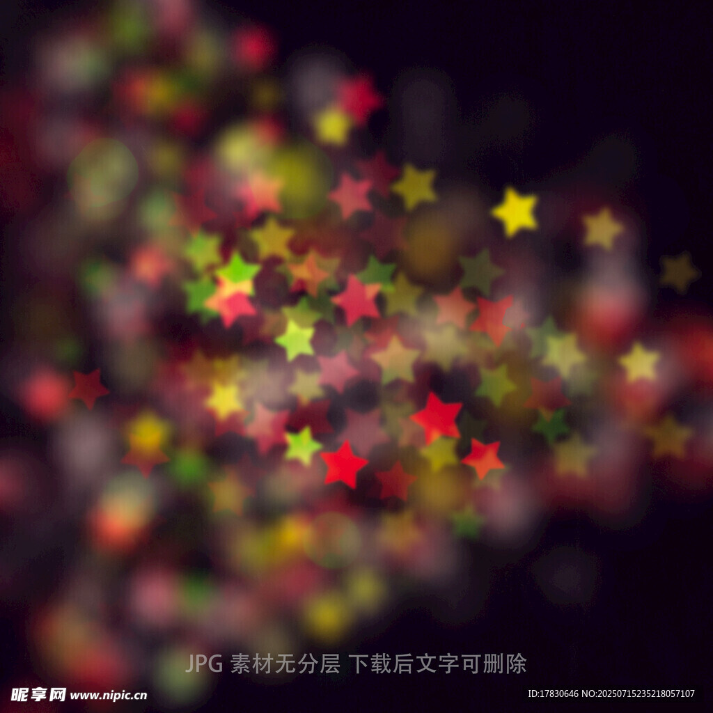 梦幻多彩星星背景图