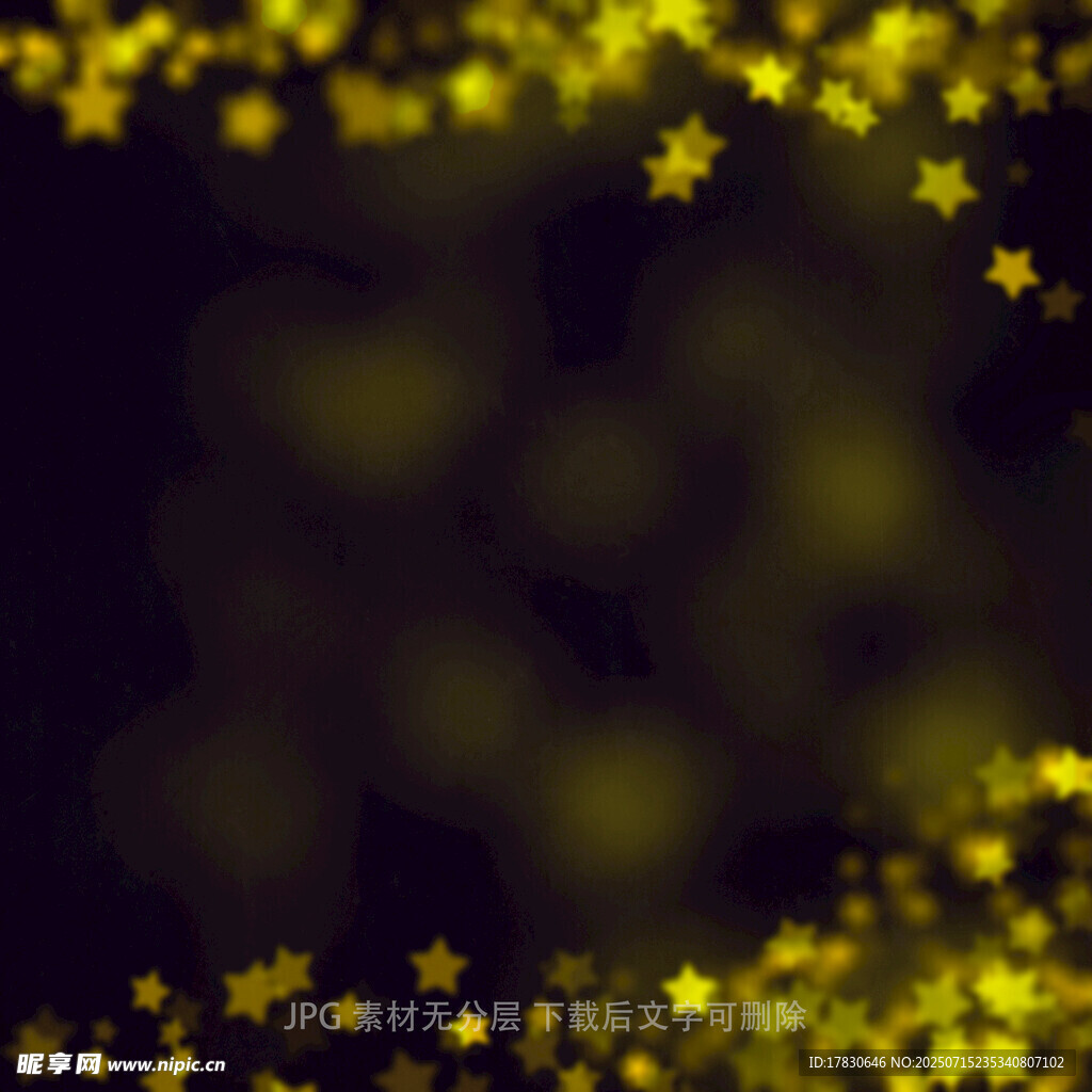 金色星星梦幻背景图