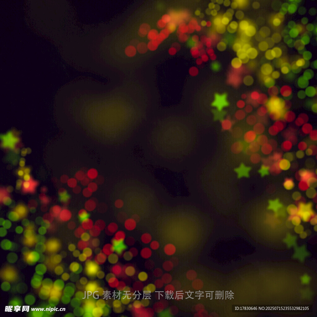 梦幻多彩星星背景图