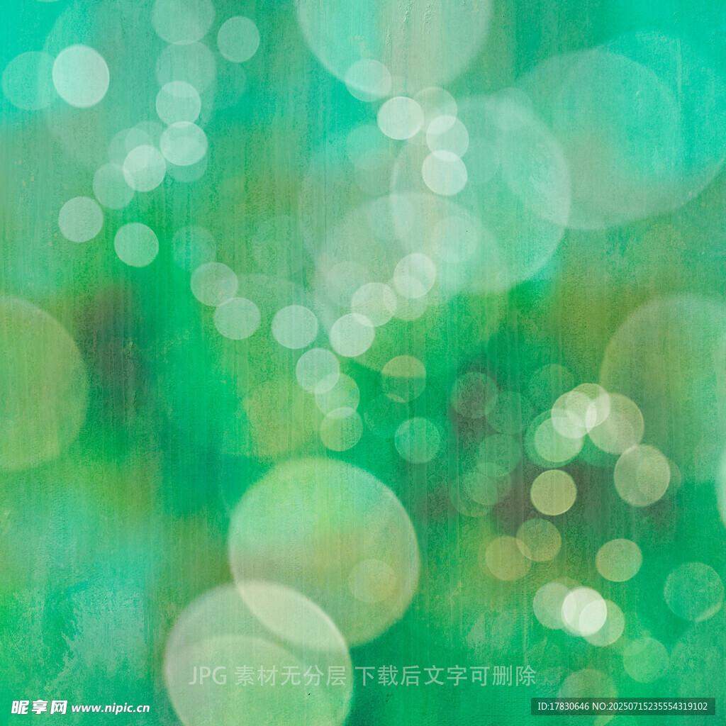 梦幻绿调光斑背景图