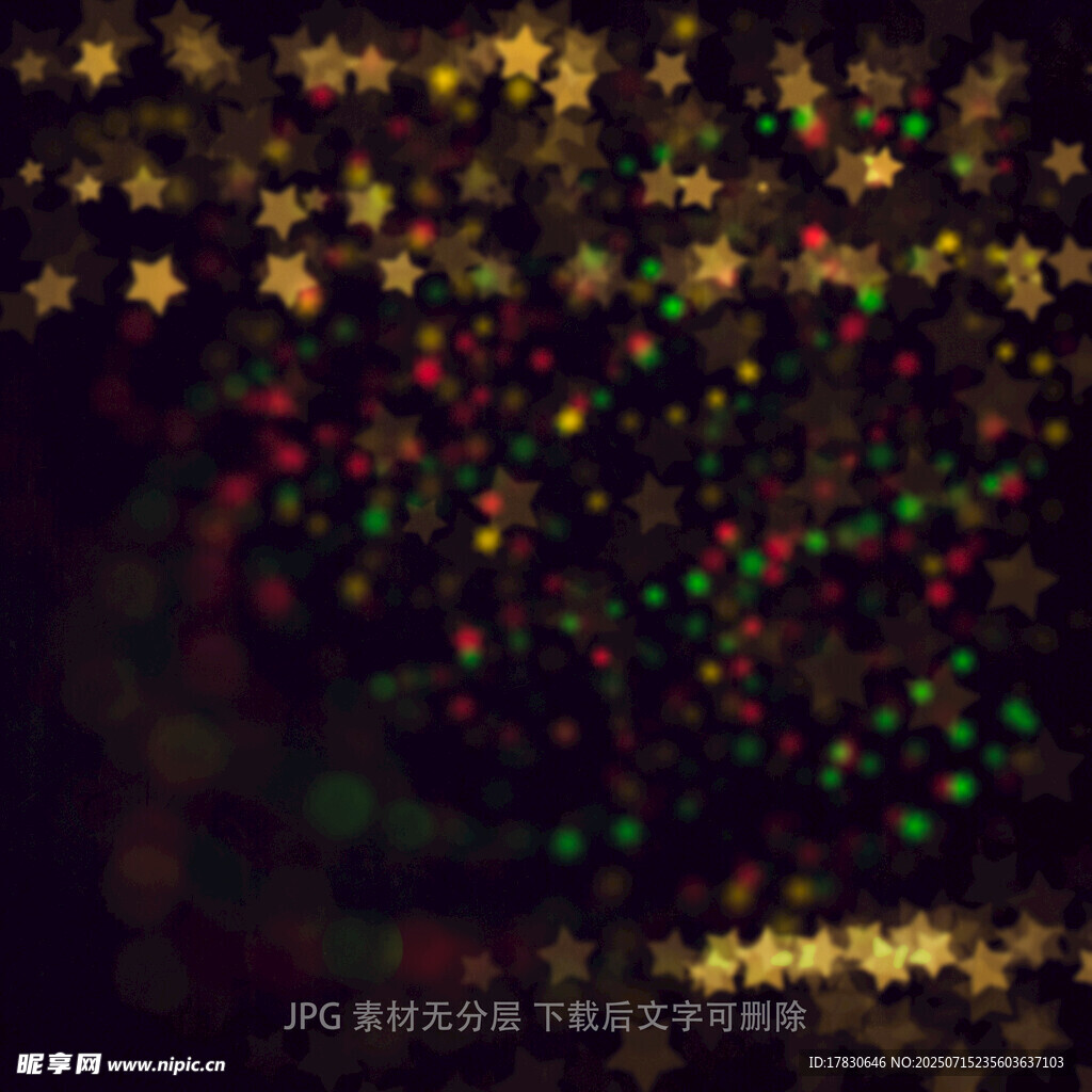 梦幻金色雪花背景图