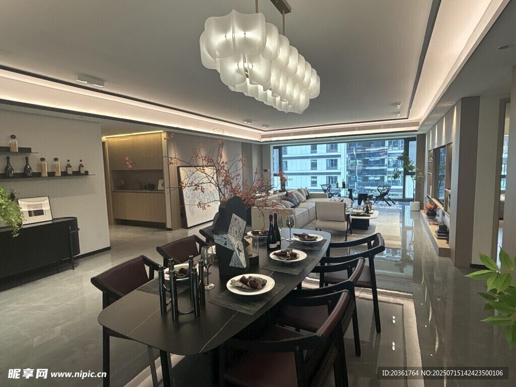 现代简约风餐厅室内场景