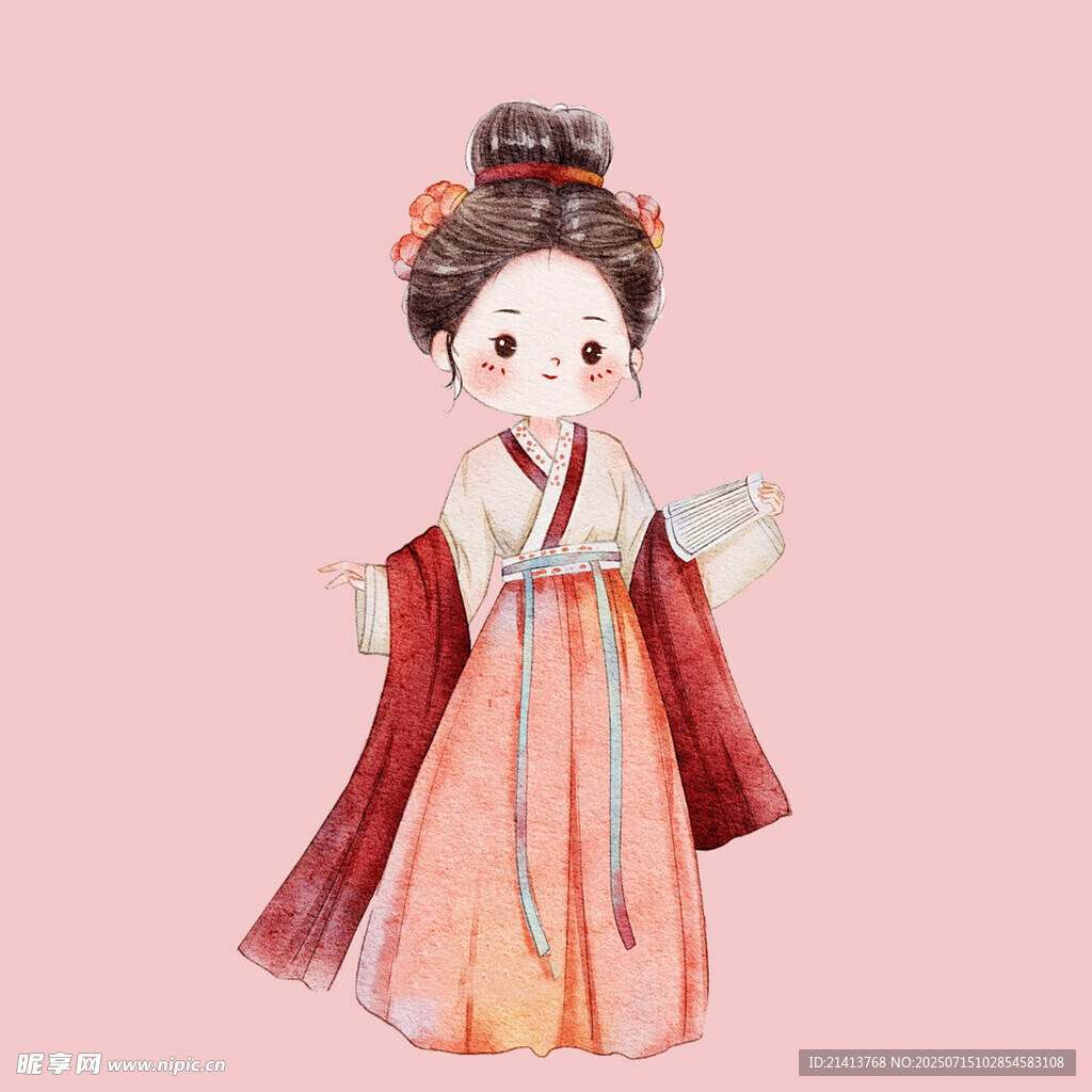 古风汉服可爱少女形象