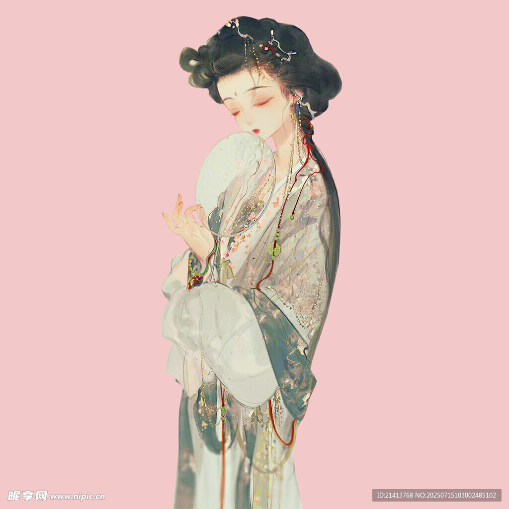 古典美人  身着飘逸古风服饰