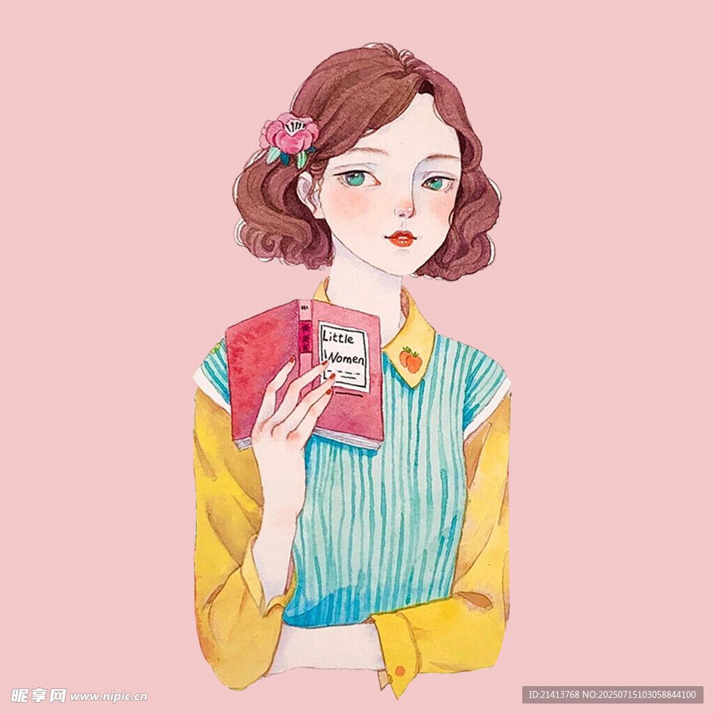 复古风女孩手持相机拍照