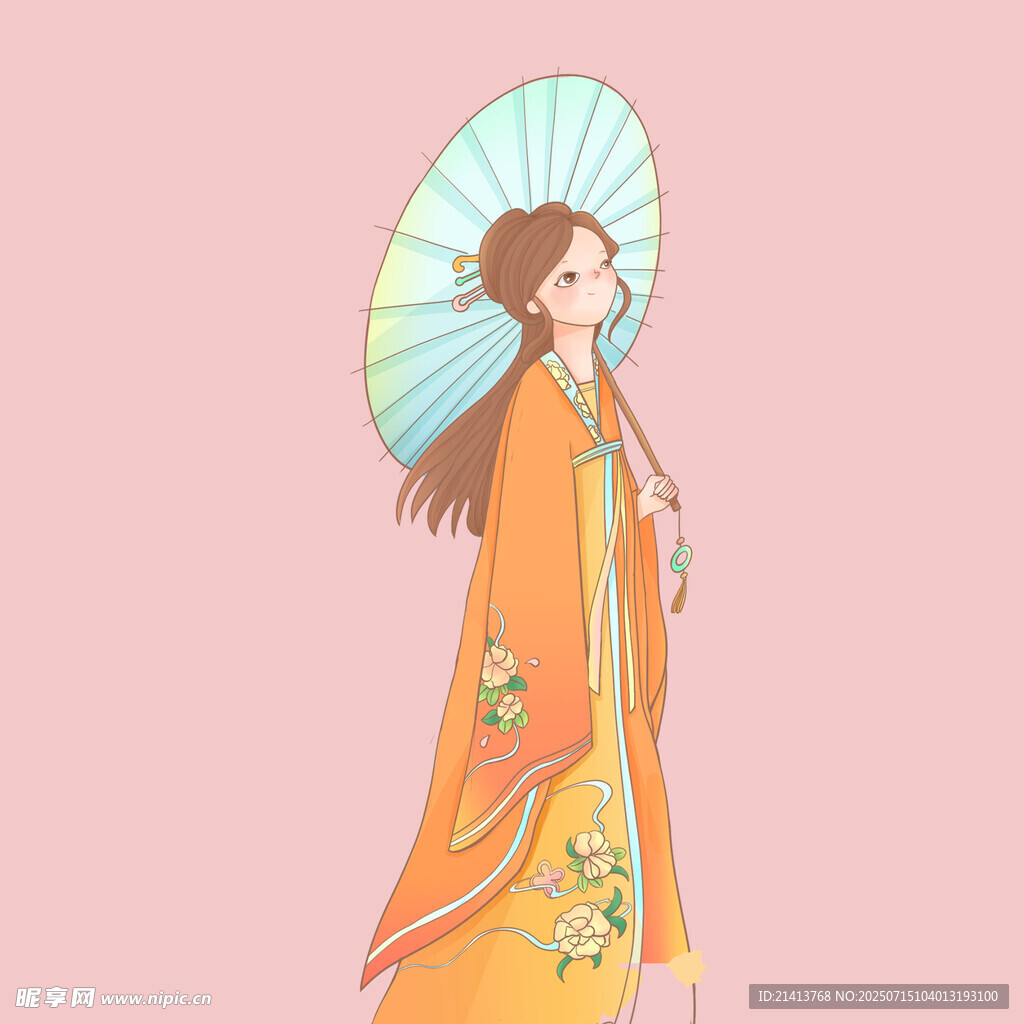 持伞古风女子  温婉动人