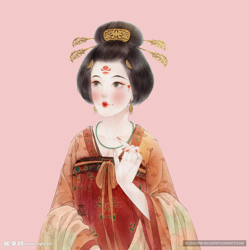 古风仕女图  典雅东方韵味