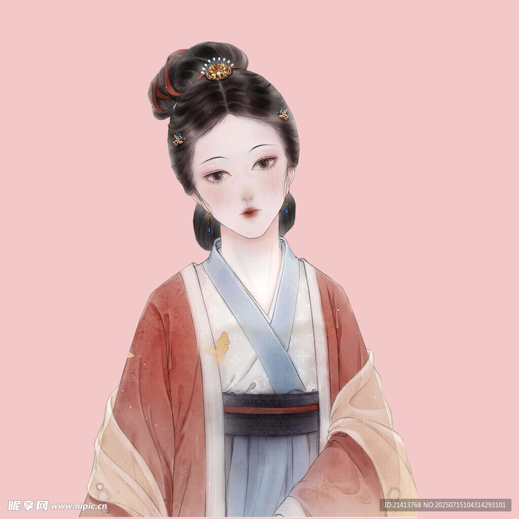 古风汉服女子优雅形象