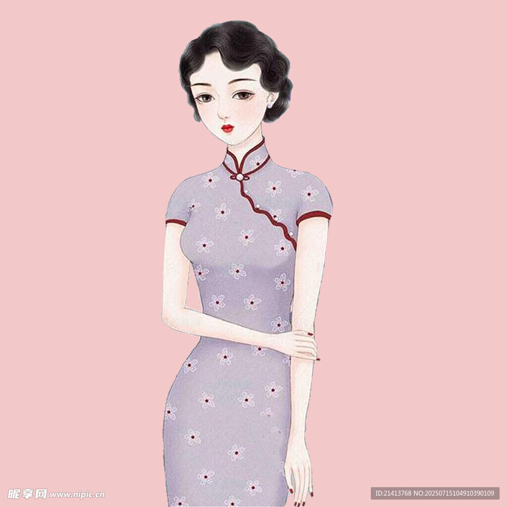 优雅旗袍女子形象