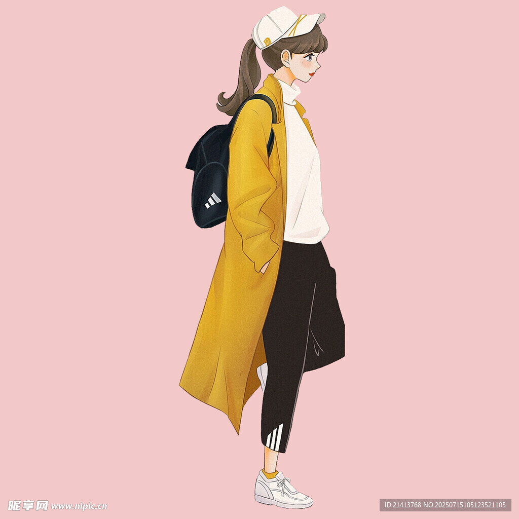 时尚女孩出行装扮