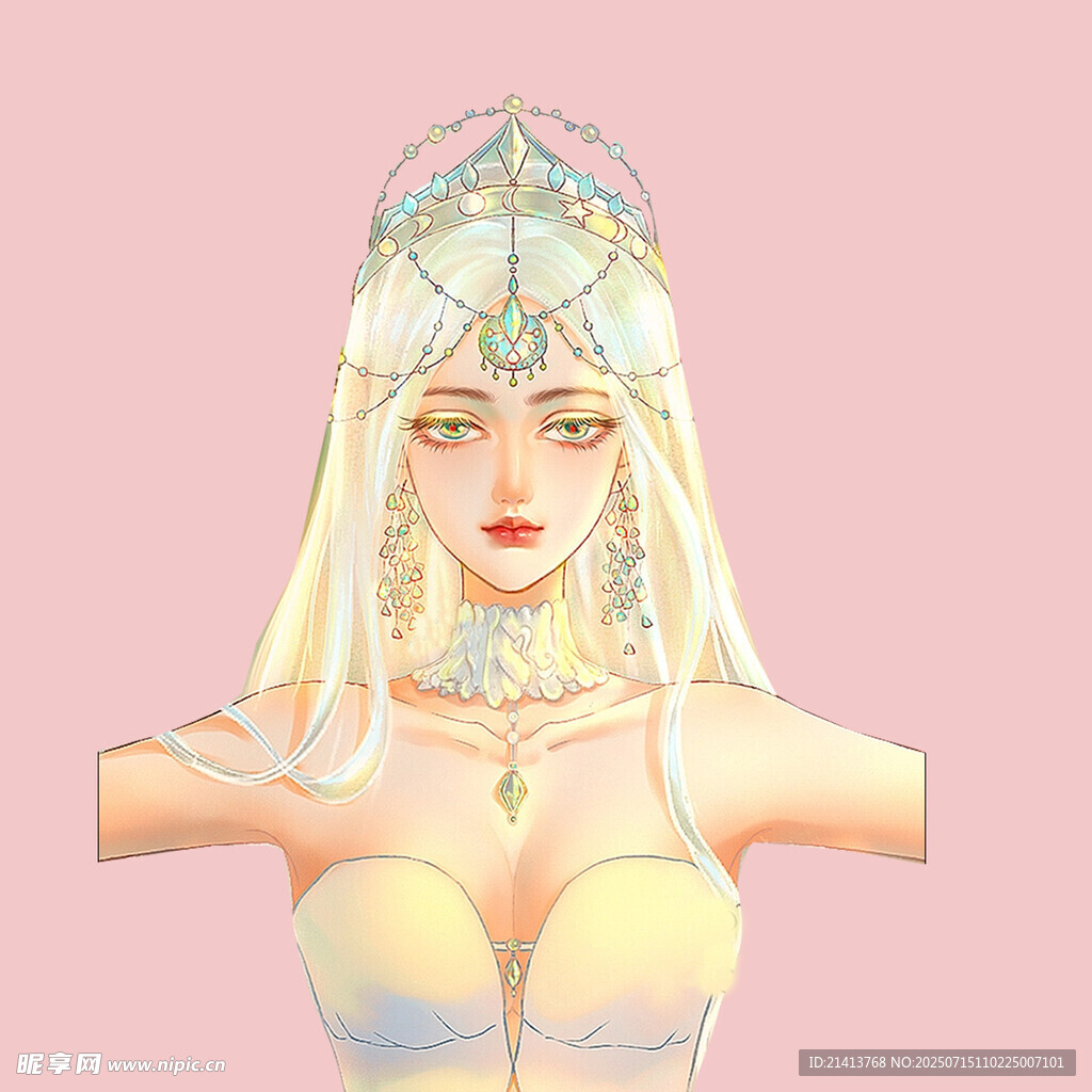 梦幻金发异域风美女形象