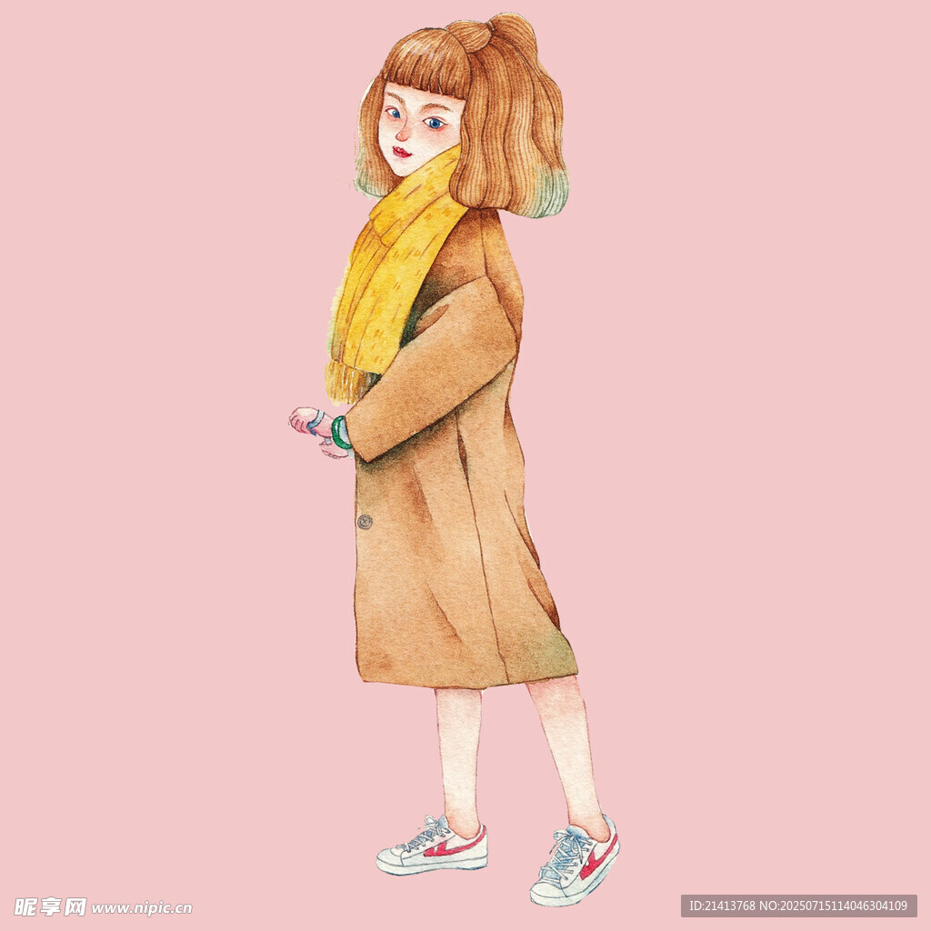 时尚女孩的秋日穿搭风采