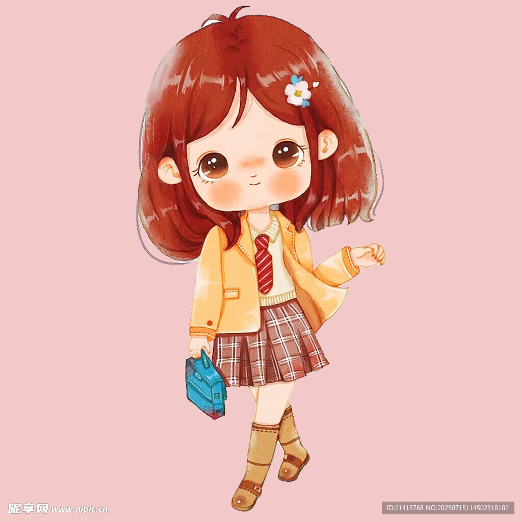 可爱少女卡通形象