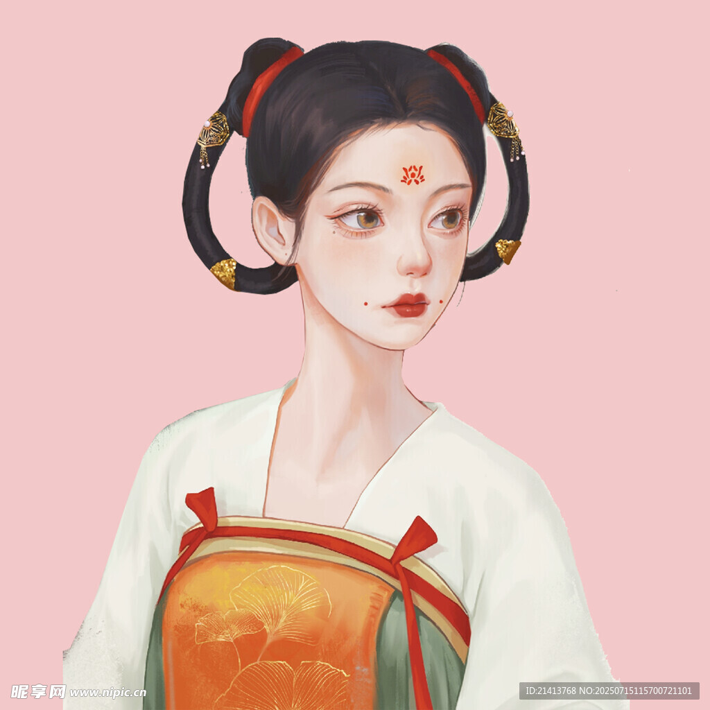 古风汉服少女  灵动妆容