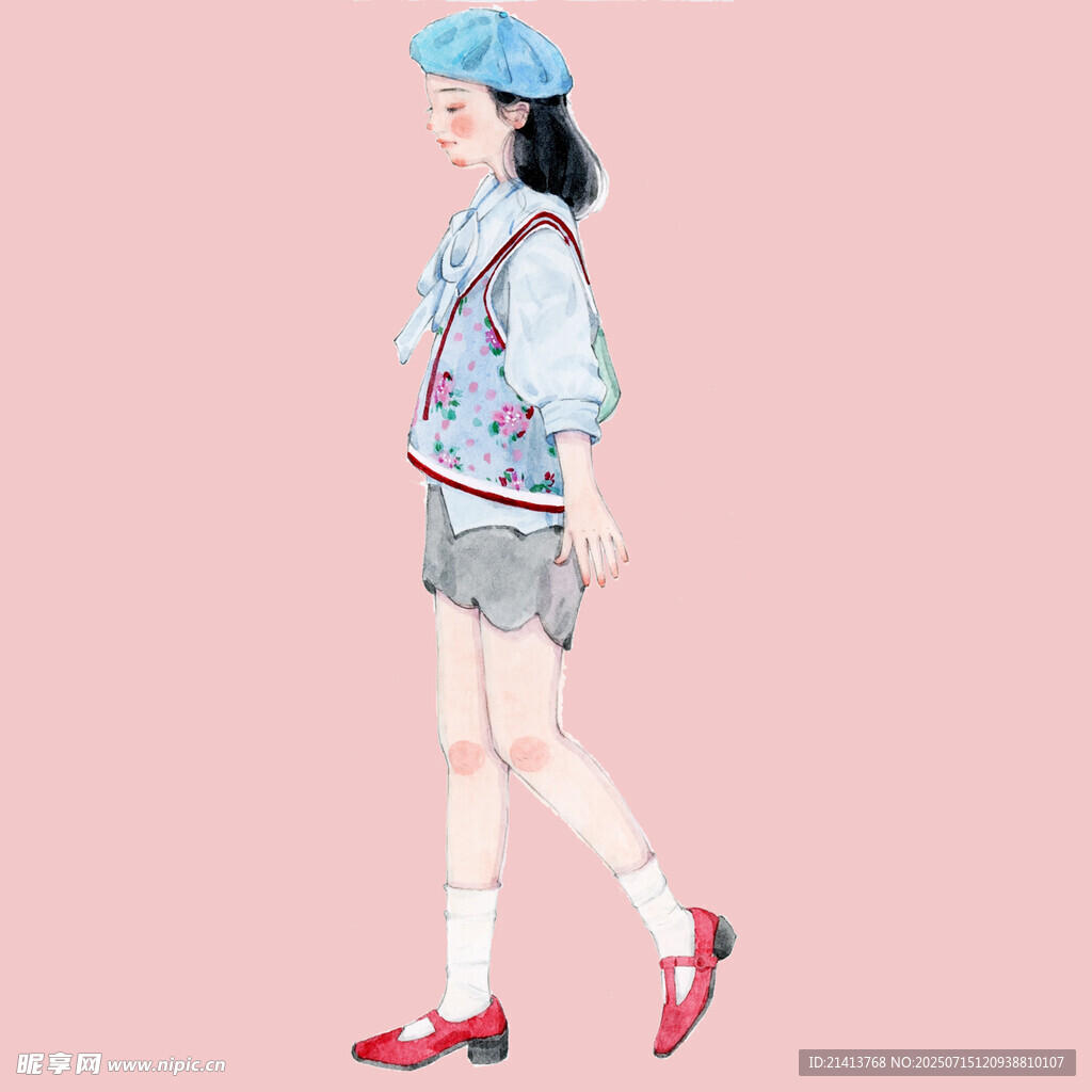 时尚女孩的休闲穿搭风采