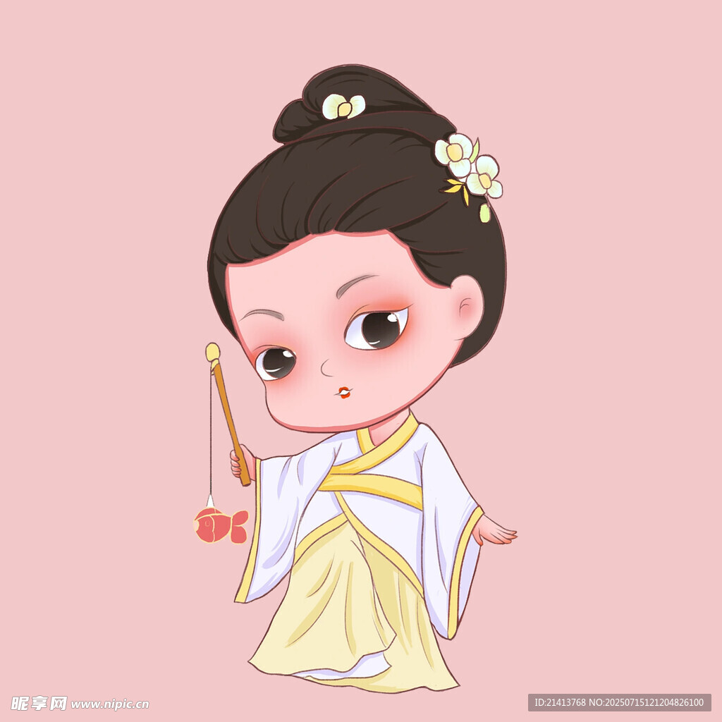 古风萌娃持扇