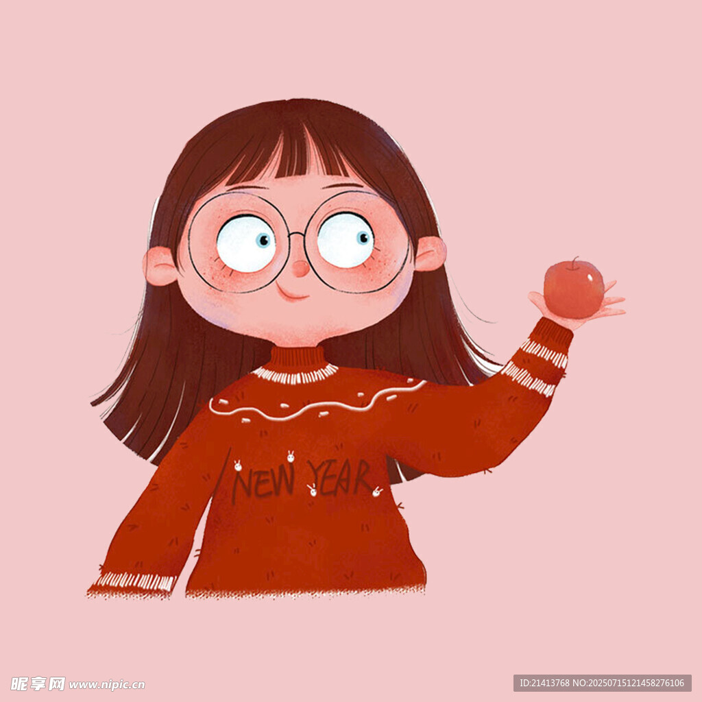 红衣女孩举球俏皮模样