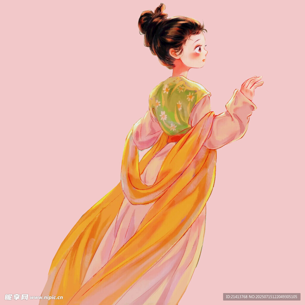 古风飘逸的汉服女子