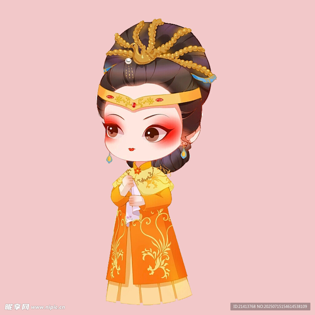 古风Q版华丽服饰少女