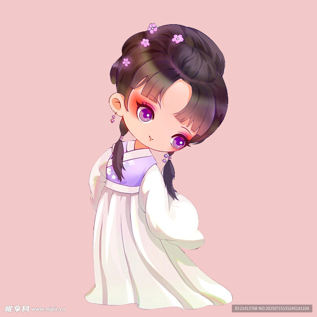 古风双辫少女