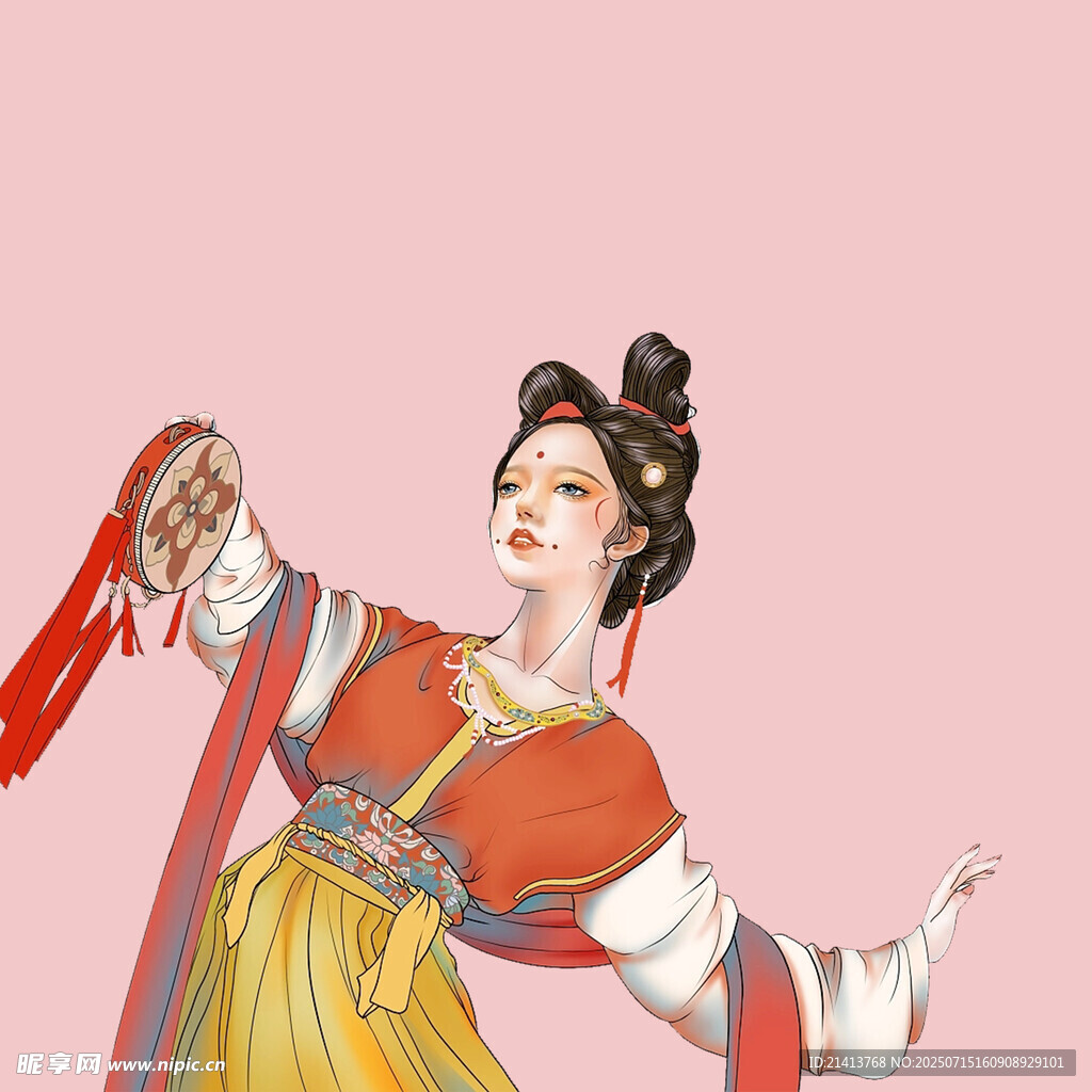 唐代舞女翩翩起舞