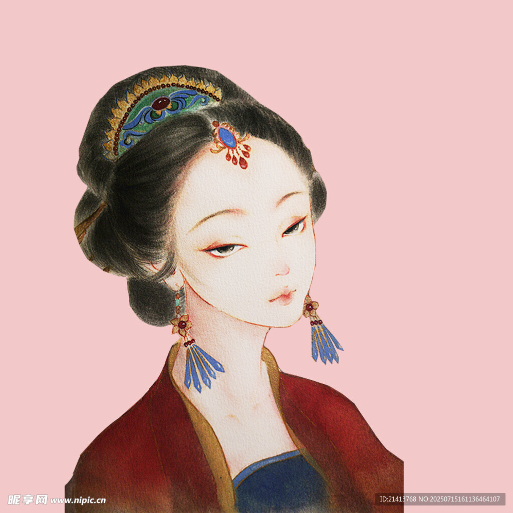 古风典雅的古典美人形象