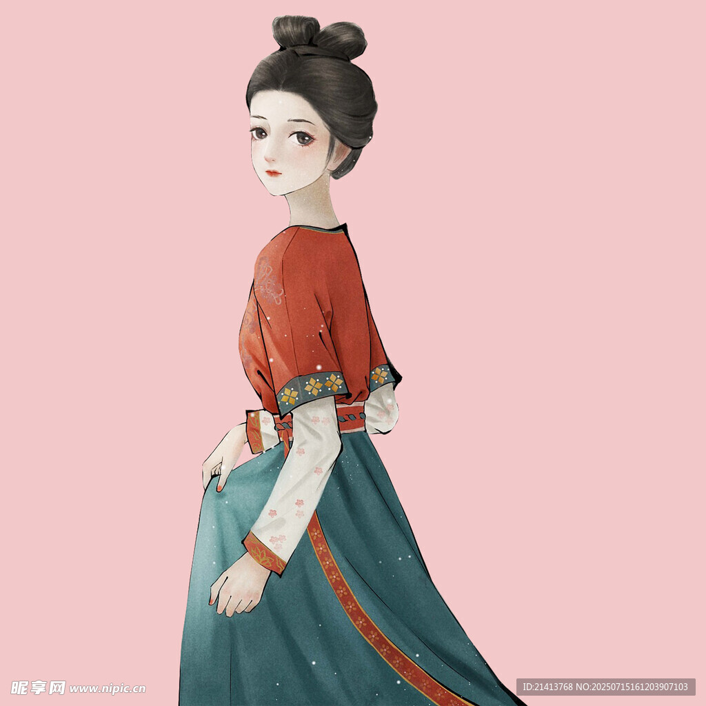 古典装扮女子  温婉动人