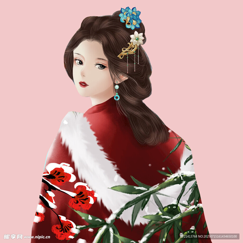 古风佳人  华服簪花之美