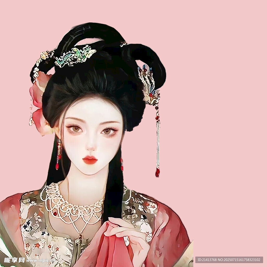 古风汉服女子优雅扮相