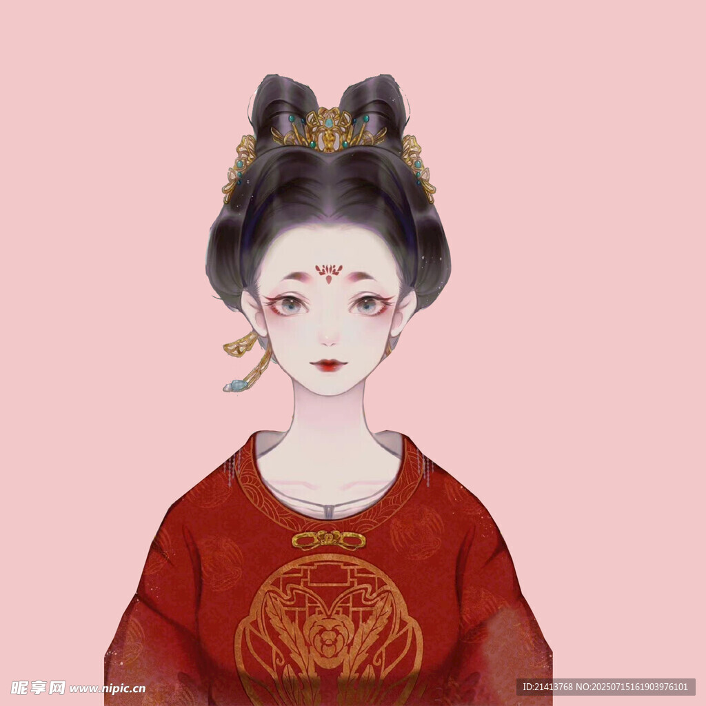 古风唐装女子形象