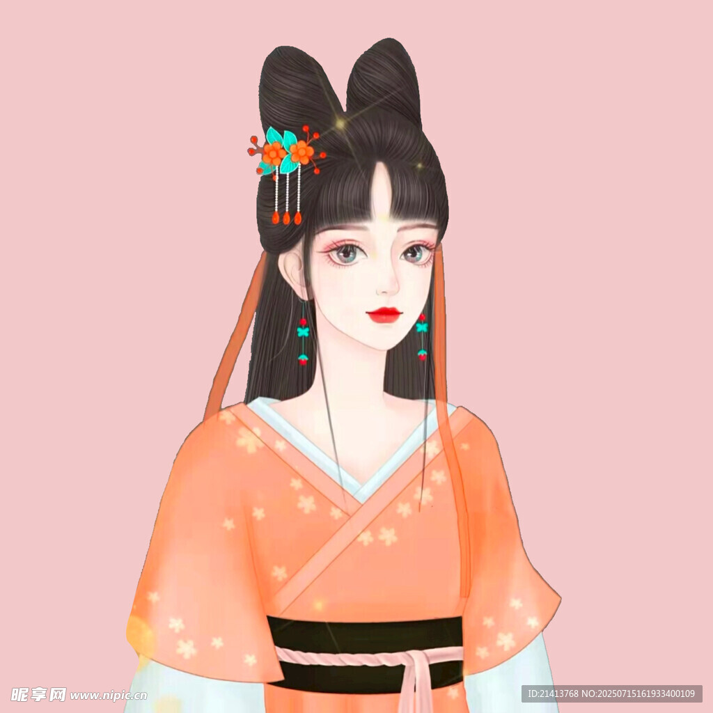 古风汉服女子优雅造型