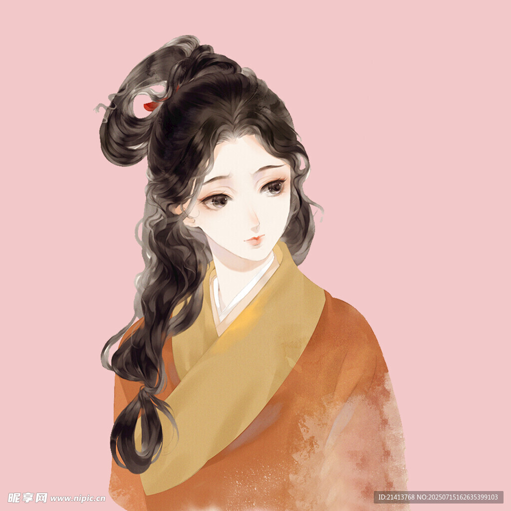 古风女子侧颜