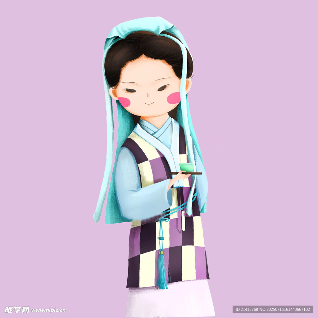 古风少女3D形象
