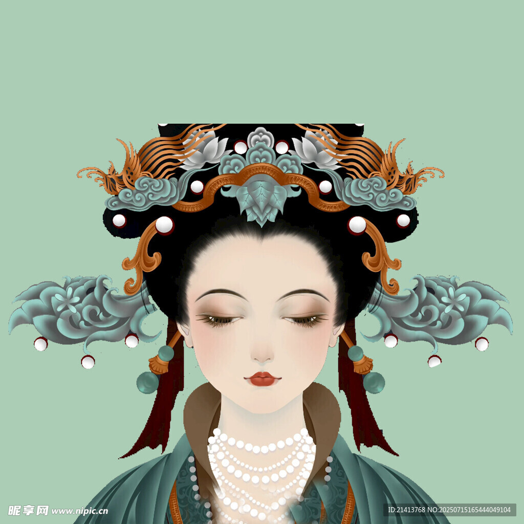 古典优雅的中式古风女子
