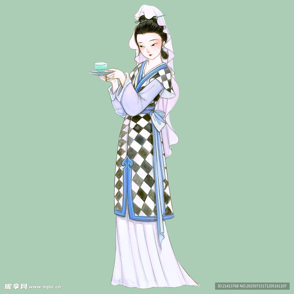 古典戏曲扮相女子形象