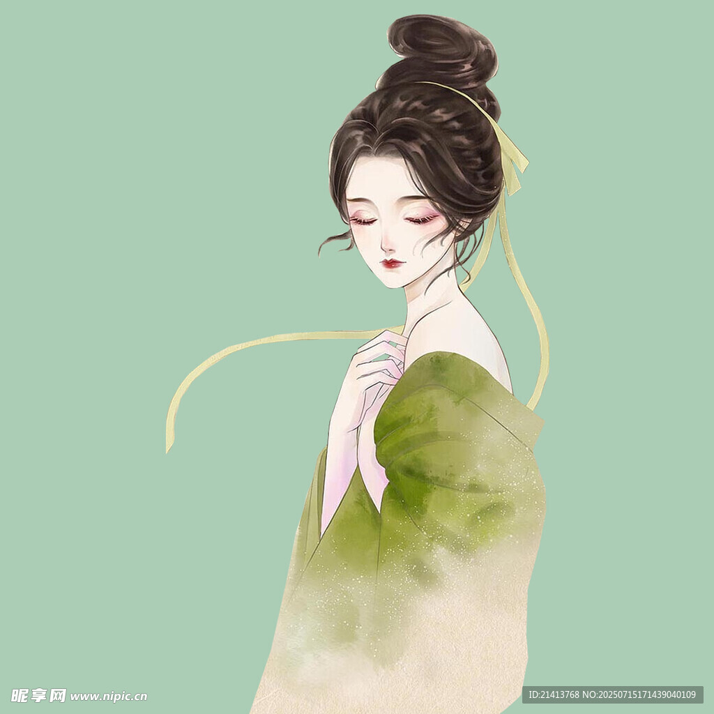 古风佳人  青丝挽就如画姿