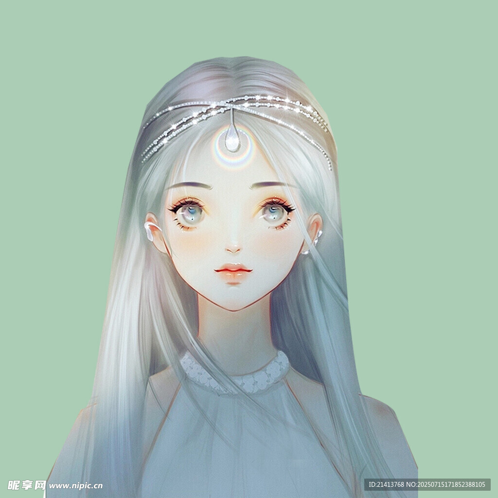 银发少女梦幻头像