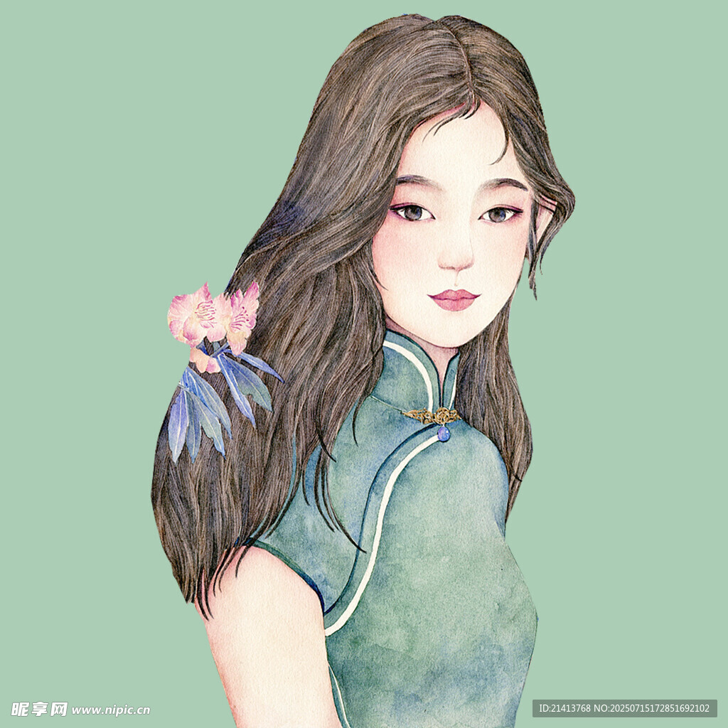 古风旗袍少女  温婉动人