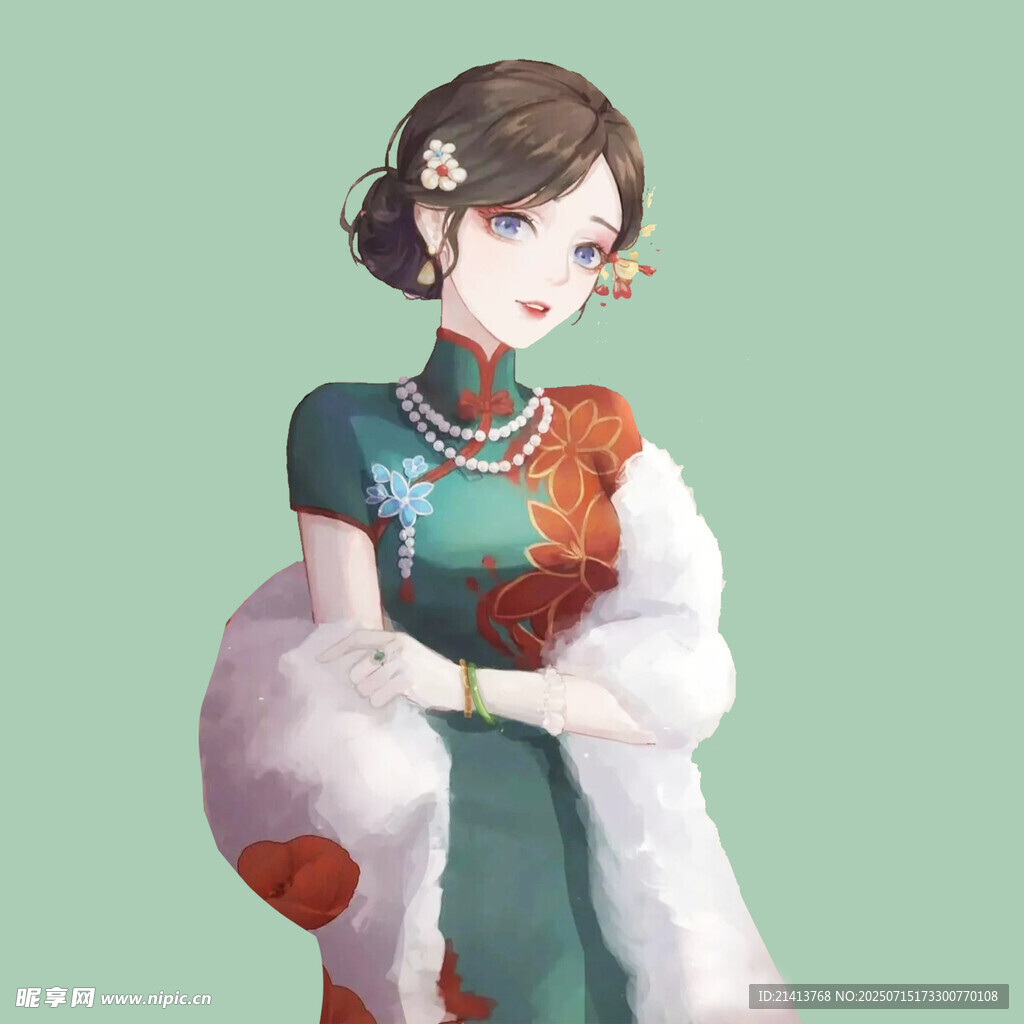 复古旗袍少女  优雅气质