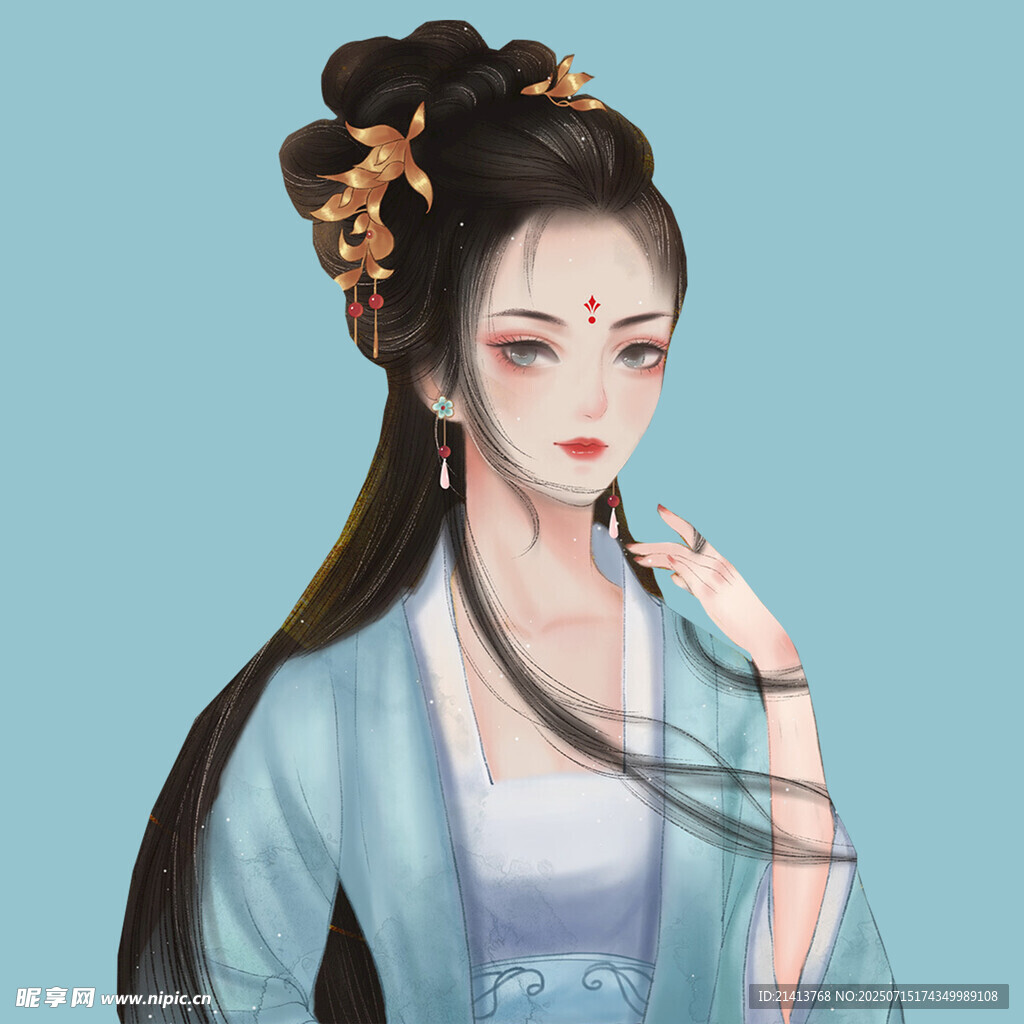 古风汉服女子优雅造型