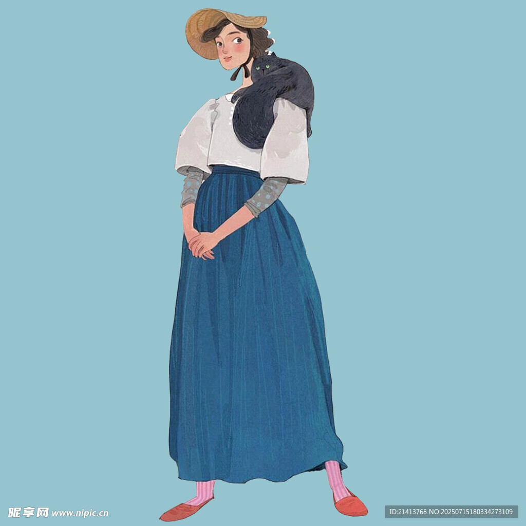 戴帽女子