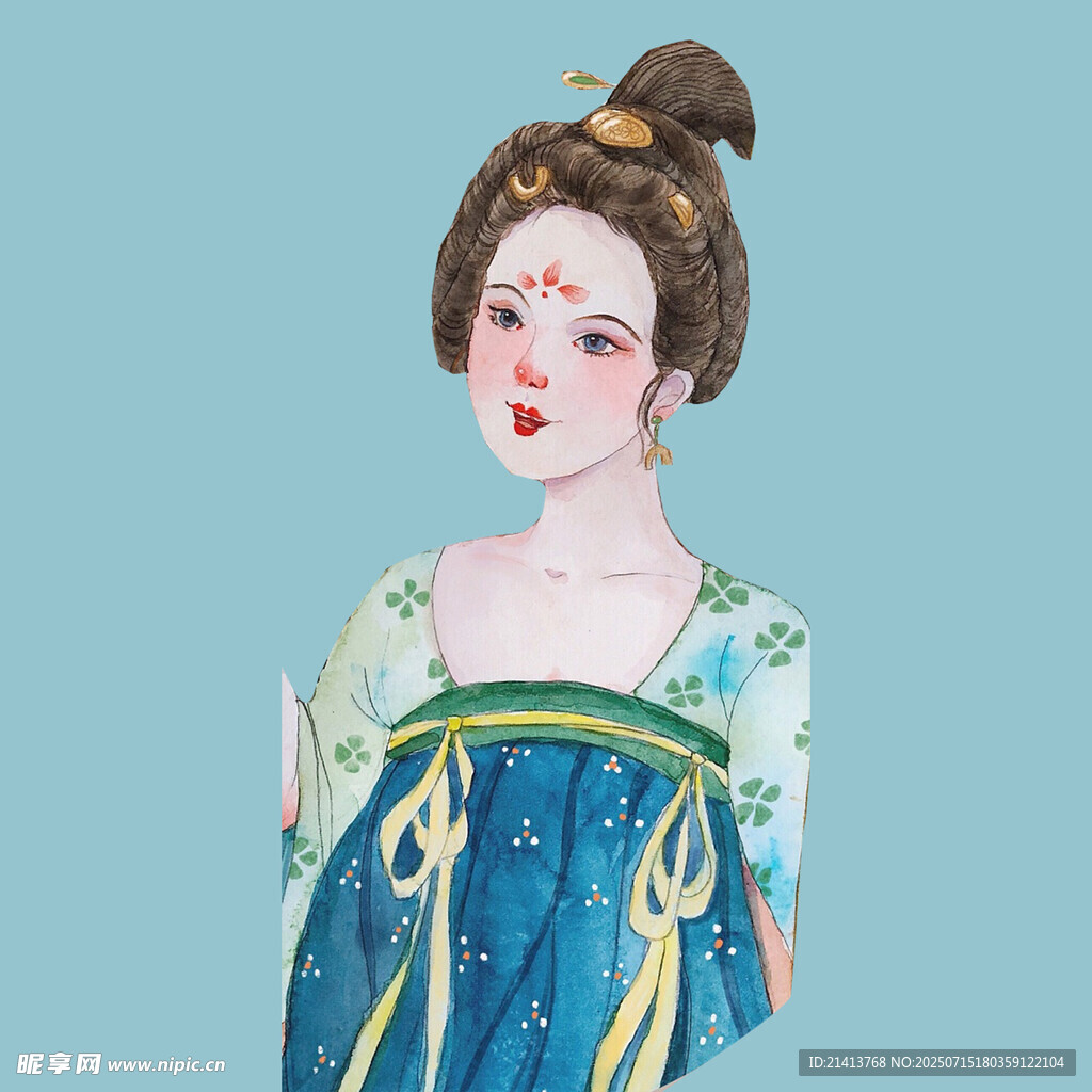 古风女子典雅服饰形象